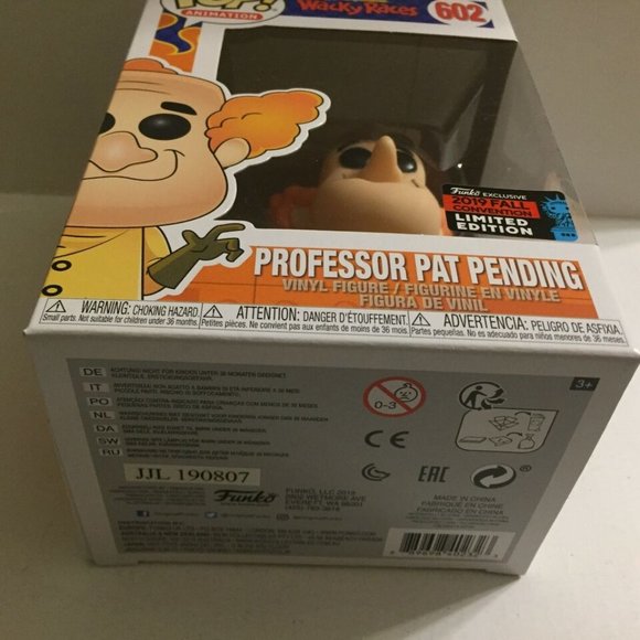 2019 NYCC Shared Hannah Barbara Wacky Races Professor Pat Pending Funko Pop - Picture 4 of 9